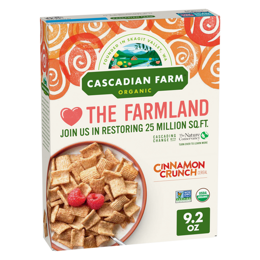 Cascadian Farm Organic Cereal, Cinnamon Crunch 9.2oz