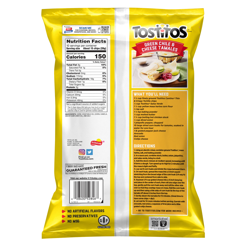 Tostitos Cantina Thin & Crispy Tortilla Chips 10oz