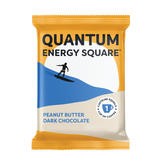 Quantum Energy Square Peanut Butter Dark Chocolate Bar 1.69oz