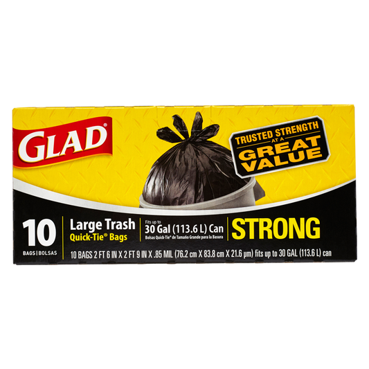 Glad Trash Bags Large 10ct