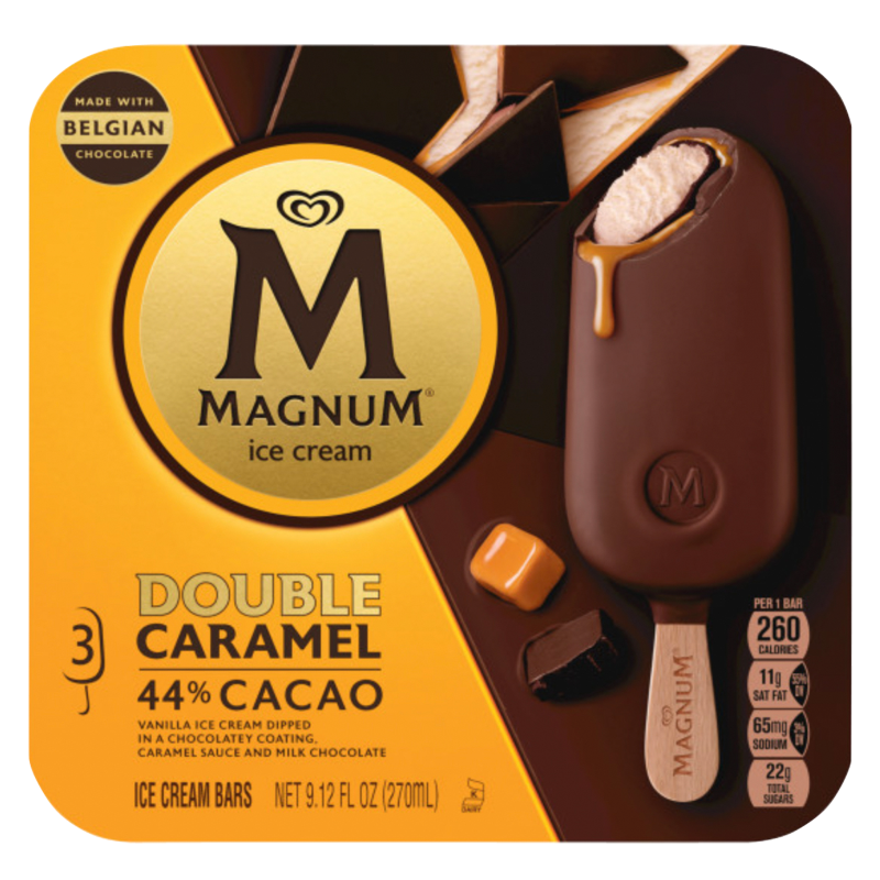 Magnum Double Caramel Ice Cream Bar 3ct