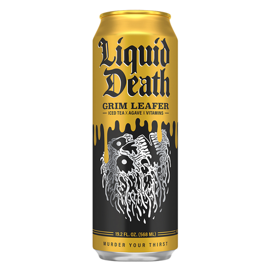 Liquid Death Iced Tea Grim Leafer 19.2 oz. Can