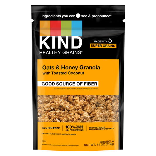 KIND Healthy Grains Granola Oats & Honey with Toasted Coconut 11oz