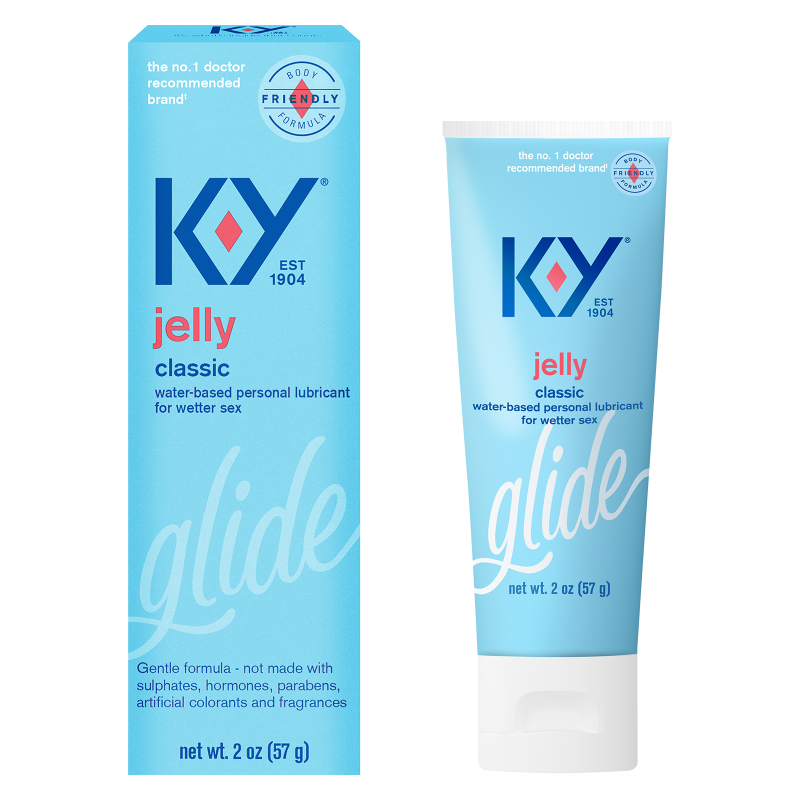 K-Y Water Based Personal Lubricant Jelly 2 oz