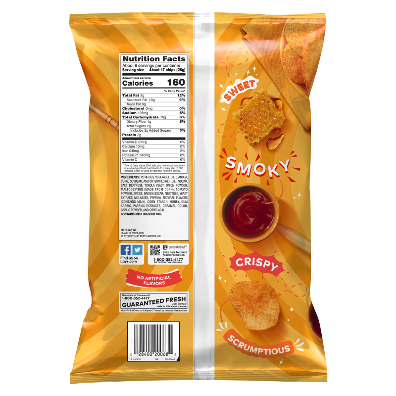 Lay's Honey Barbecue Potato Chips 7.75oz