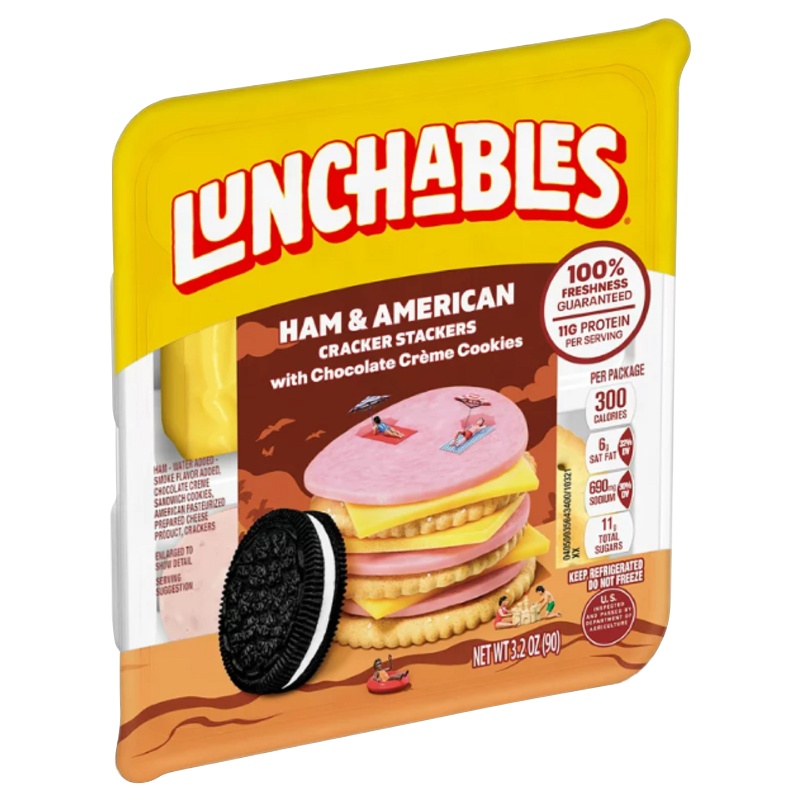 Lunchables Ham & Cheddar with Crackers -  3.2oz