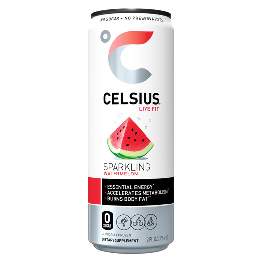 CELSIUS Sparkling Watermelon, Essential Energy Drink 12oz