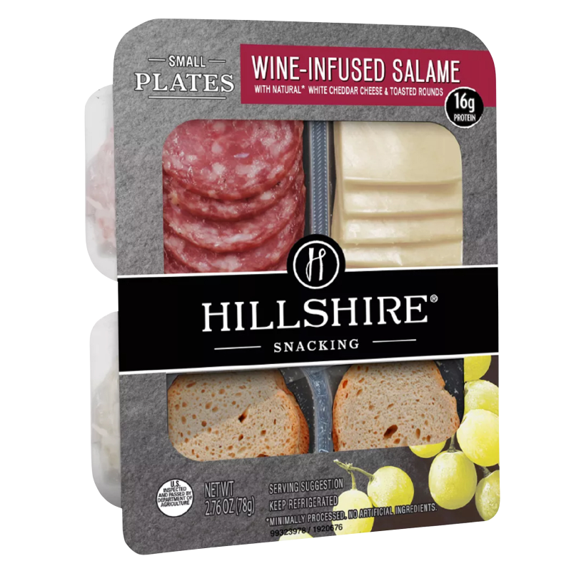 Hillshire Wine Infused Salame & Cheddar Cheese with Crackers - 2.76oz