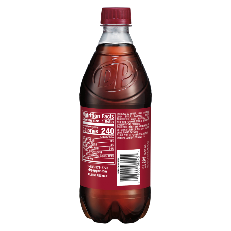 Dr Pepper 20oz Btl