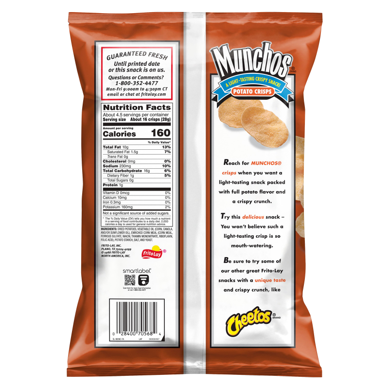 Munchos Potato Chips 4.25oz