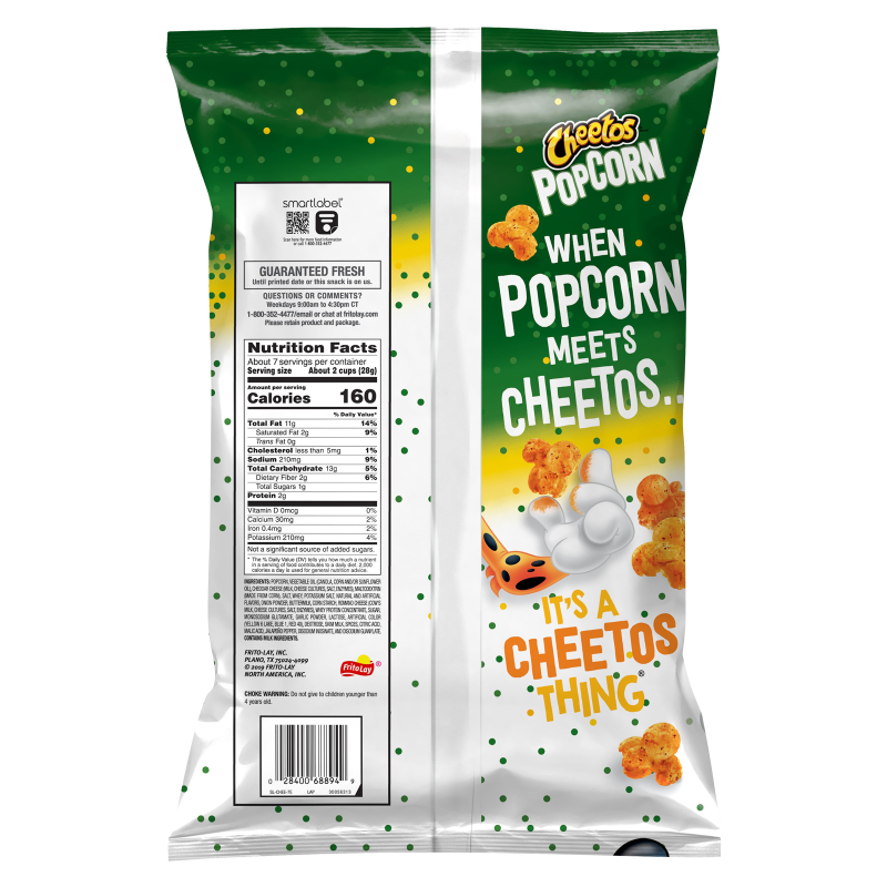 Cheetos Cheddar Jalapeno Popcorn 6.5oz