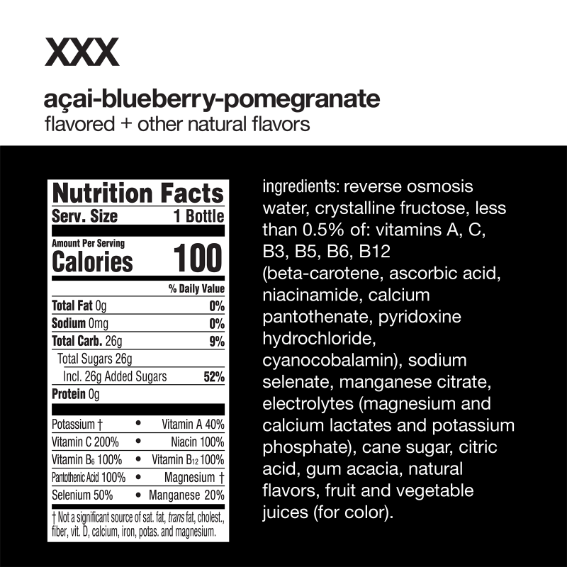 Vitamin Water XXX 20oz Btl