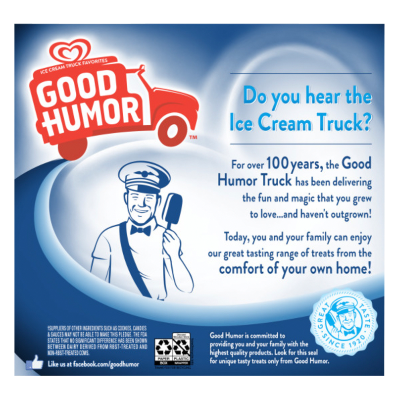 Good Humor Cookies & Creme Loaded Frozen Dessert Bars 6ct