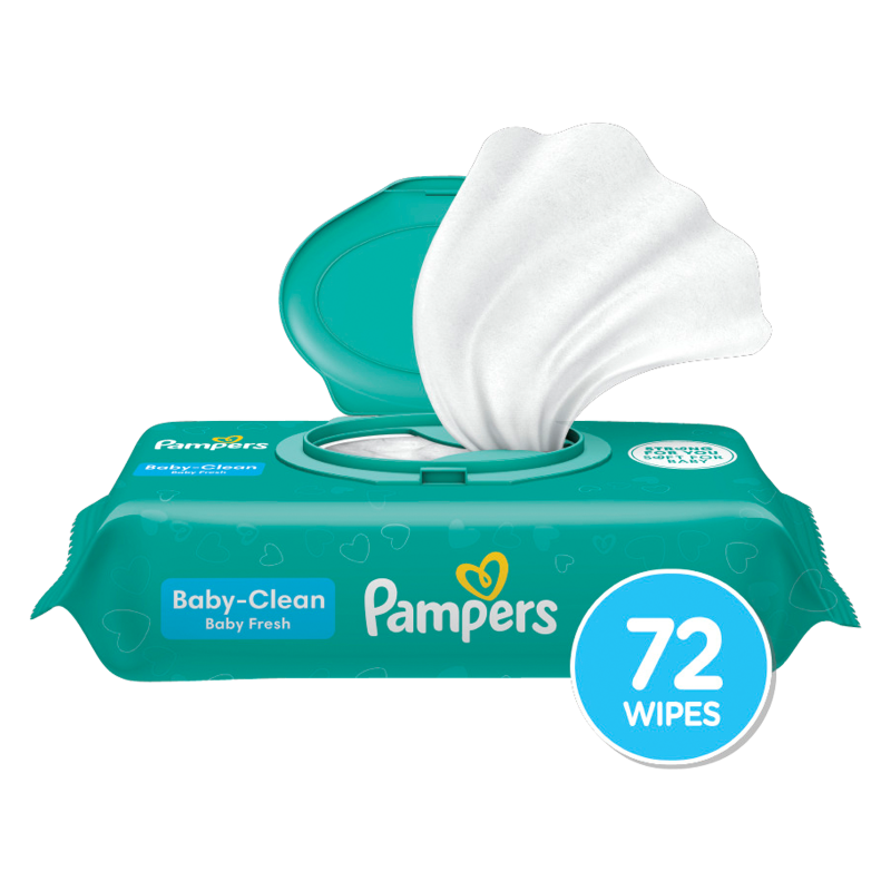 Pampers Baby Wipes Baby Fresh Scent 1X Pop-Top 72ct