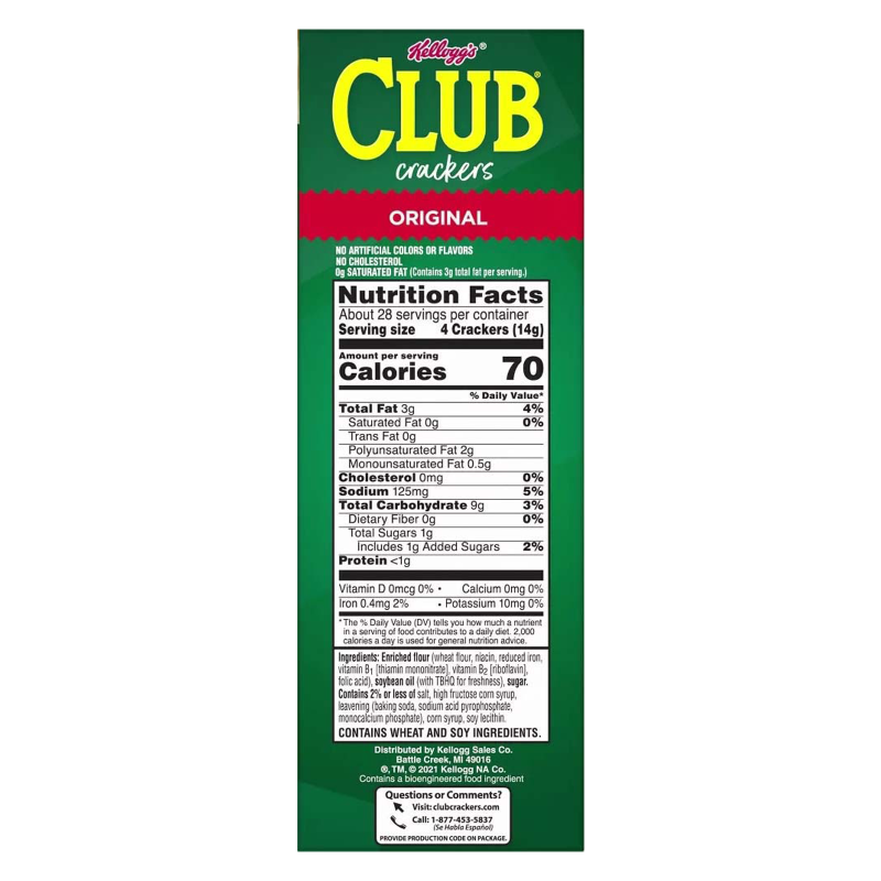 Kellogg's Club Crackers, Original 13.7oz