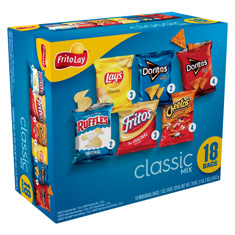 Frito Lay Classic Mix Multi Pack 18ct