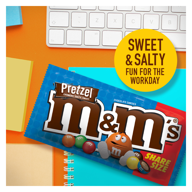 M&M's Pretzel Milk Chocolate Candies Share Size 2.83oz