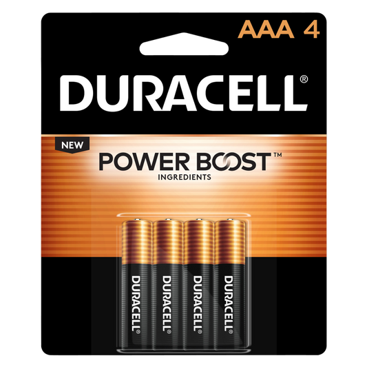 4ct Duracell Coppertop AAA Battery