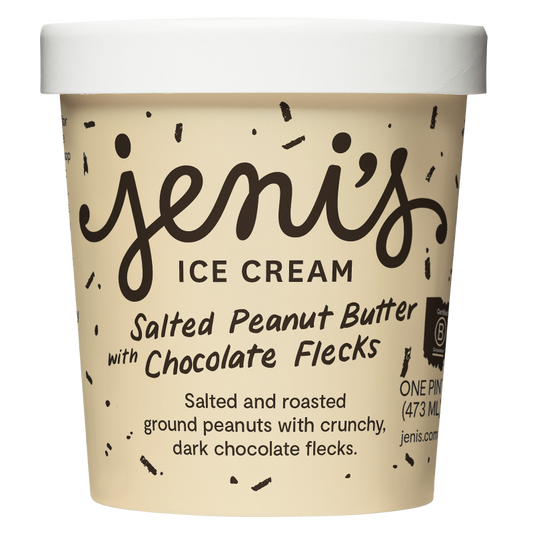 Jeni's Splendid Ice Cream Salted Peanut Butter with Chocolate Flecks Dairy Pint