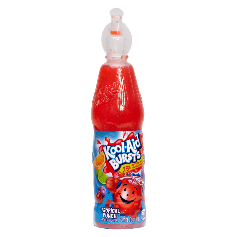 Kool Aid Bursts Tropical Punch Juice 6.75oz Btl