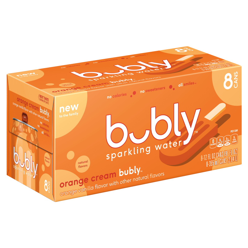 Bubly Orange Creamsicle 12oz 8pk