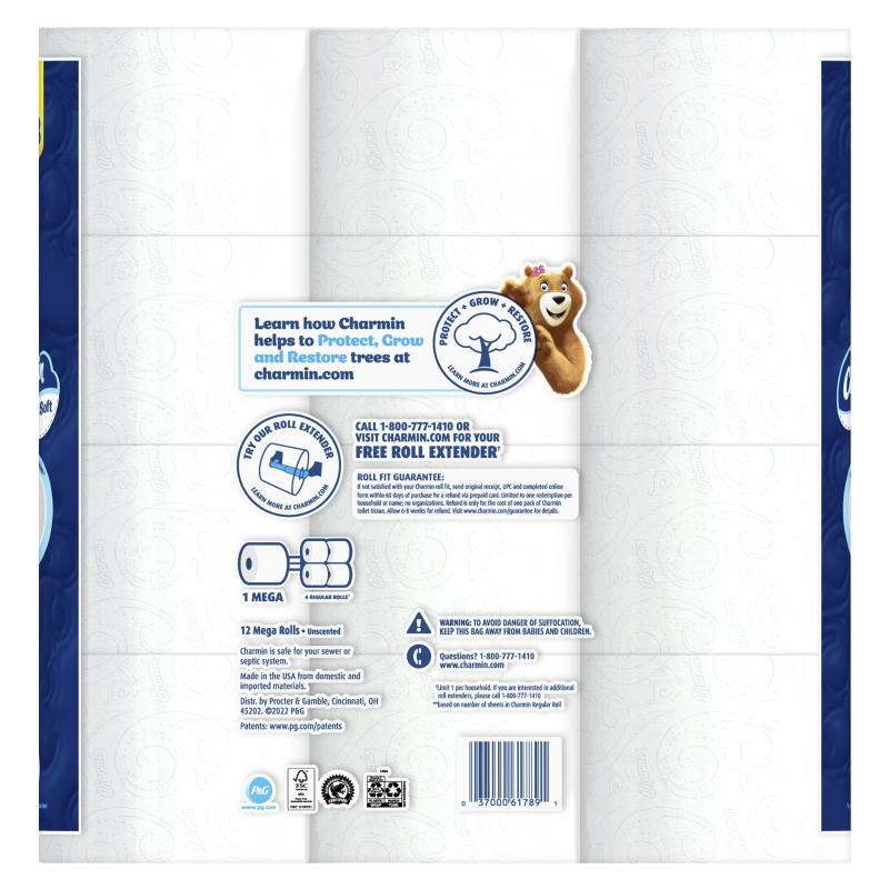 Charmin Ultra Soft Toilet Paper Mega Rolls 12ct