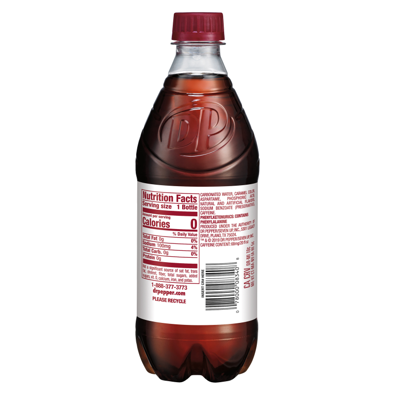 Diet Dr Pepper 20oz Btl