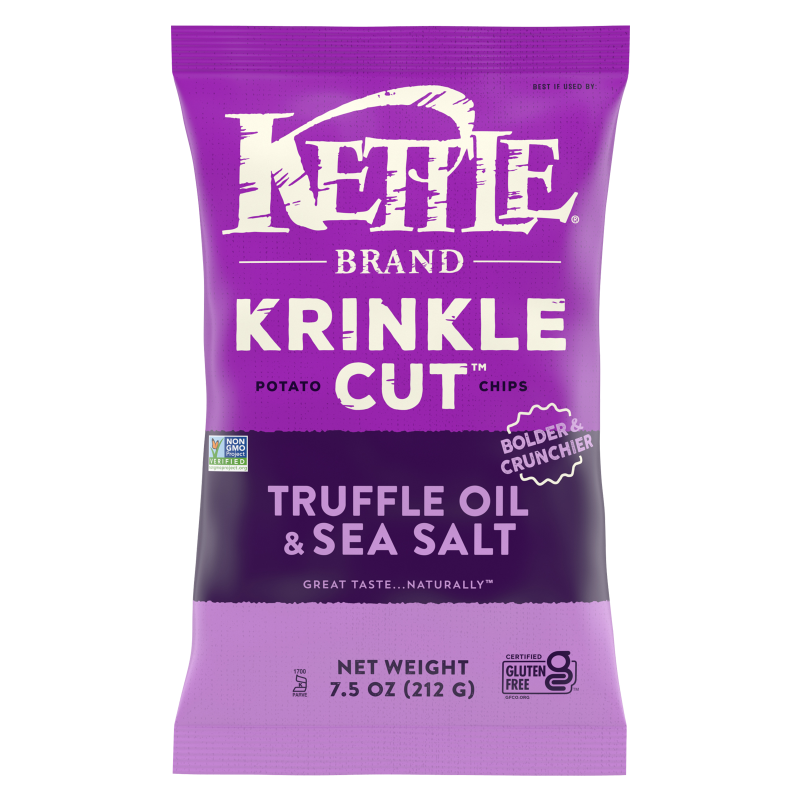 Kettle Brand Krinkle Cut Truffle and Sea Salt Chips 7.5oz