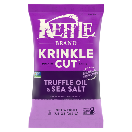 Kettle Brand Krinkle Cut Truffle and Sea Salt Chips 7.5oz