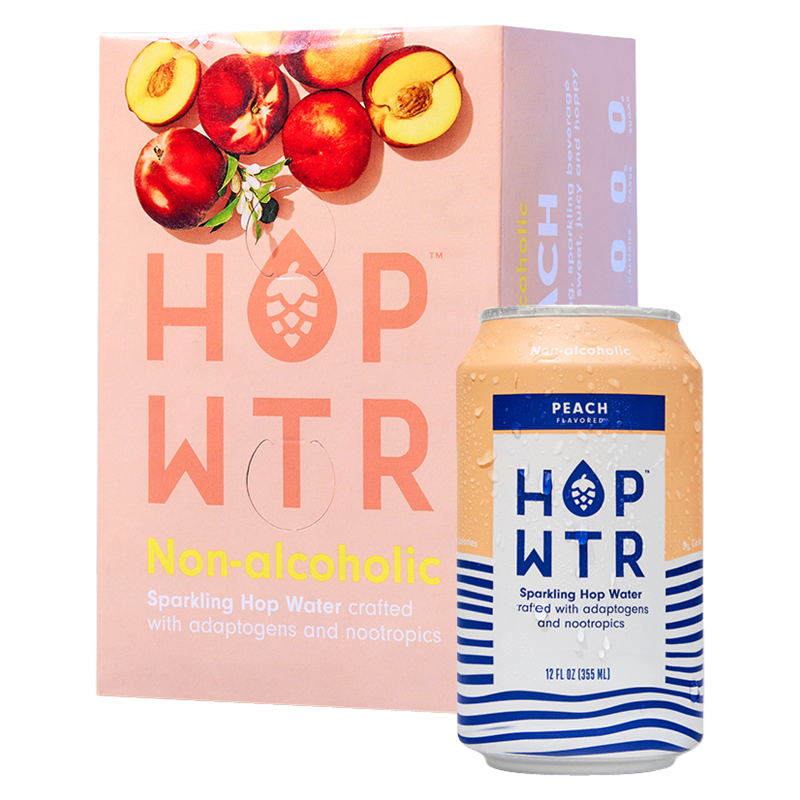 HOP WTR Peach 6pk 12oz Cans