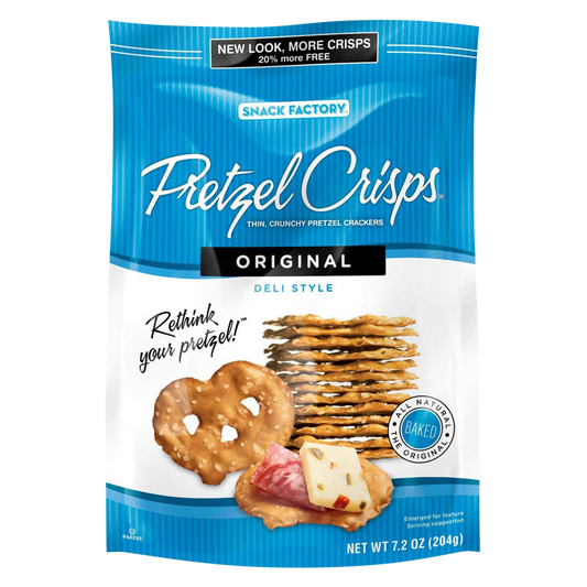 Pretzel Crisps Original Pretzel Crackers 7.2oz