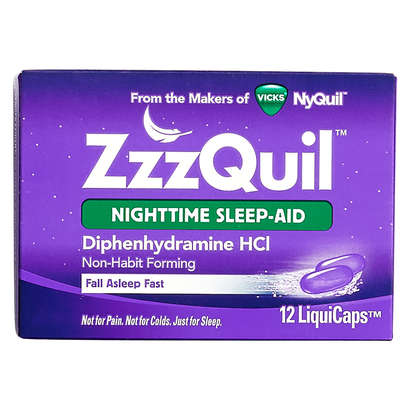 Vicks ZzzQuil Nighttime Sleep Aid LiquiCaps 12ct