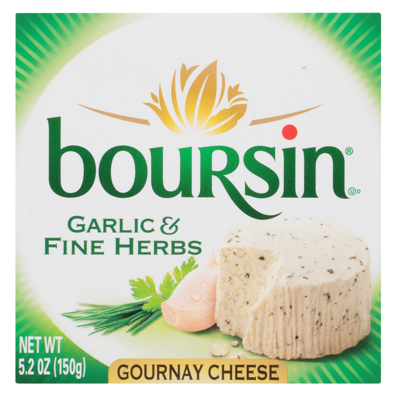 Boursin Garlic & Fine Herbs Gournay Cheese - 5.2oz