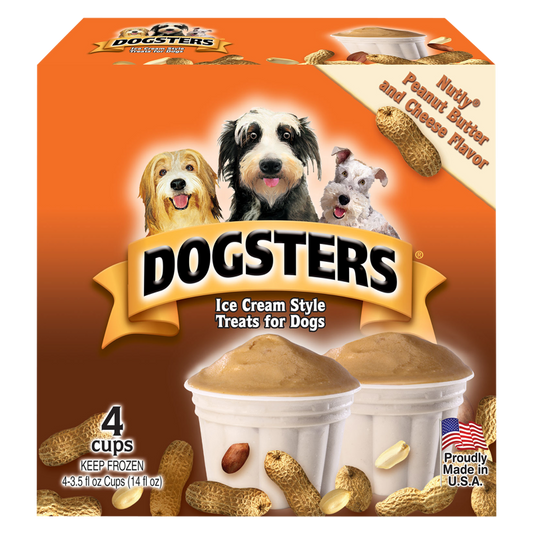 Dogsters Nutley Peanut Butter and Cheese Cups 4ct 3.5oz