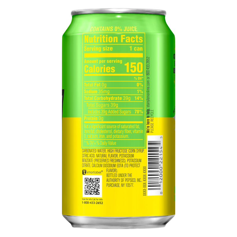 Starry Lemon-Lime 12pk 12oz Can