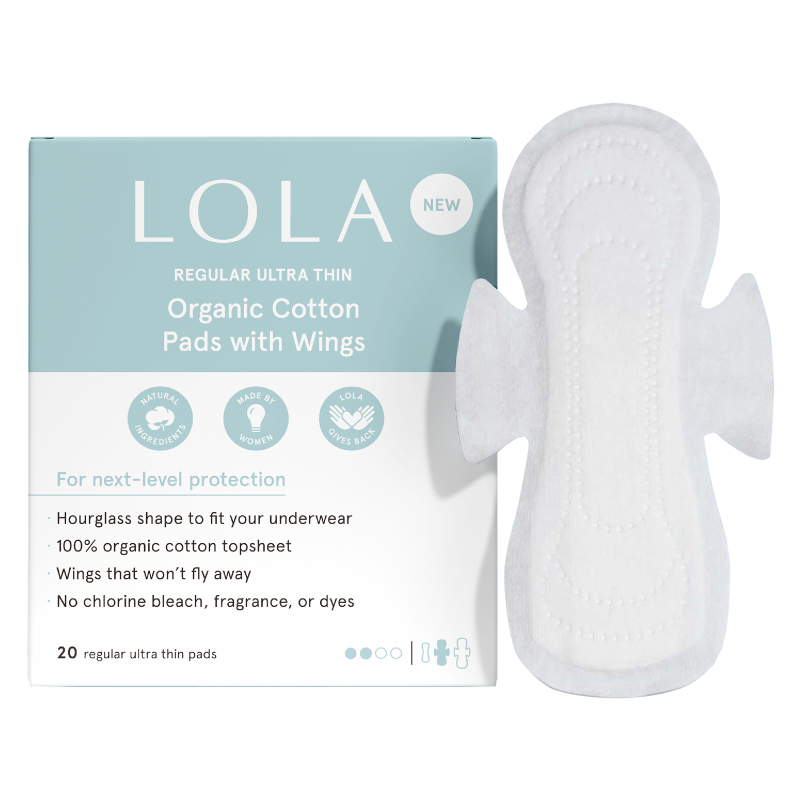 LOLA Regular Organic Cotton Ultra Thin Pads 20ct