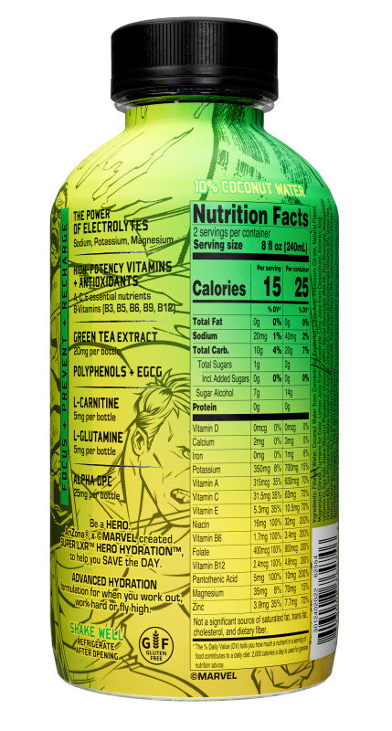 Super LXR Hero Hydration Citrus Lemon Lime 16oz