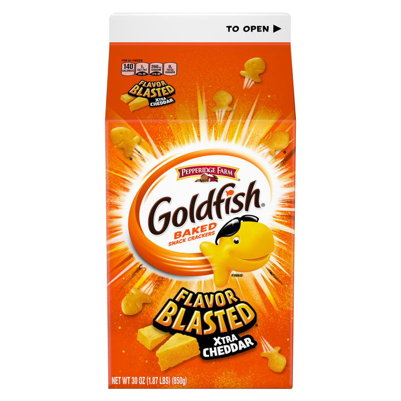 Goldfish Flavor Blasted Xtra Cheddar Crackers 30oz