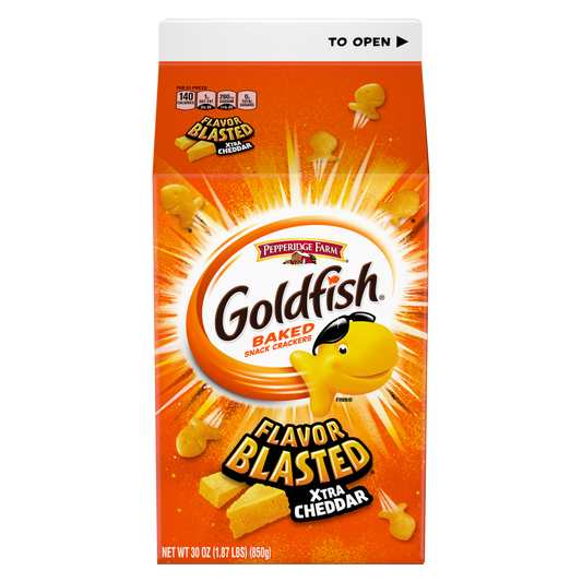 Goldfish Flavor Blasted Xtra Cheddar Crackers 30oz