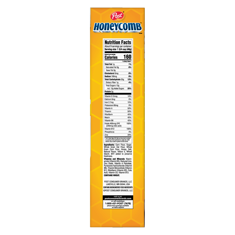 Post Honey-Comb Cereal 12.5oz