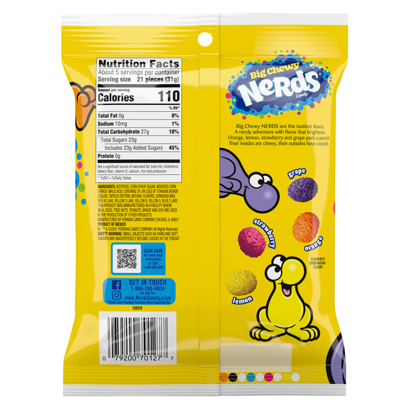 Nerds Big Chewy Candy 6oz