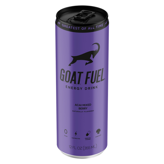 G.O.A.T. Fuel Acai Berry Energy Drink 12oz Can