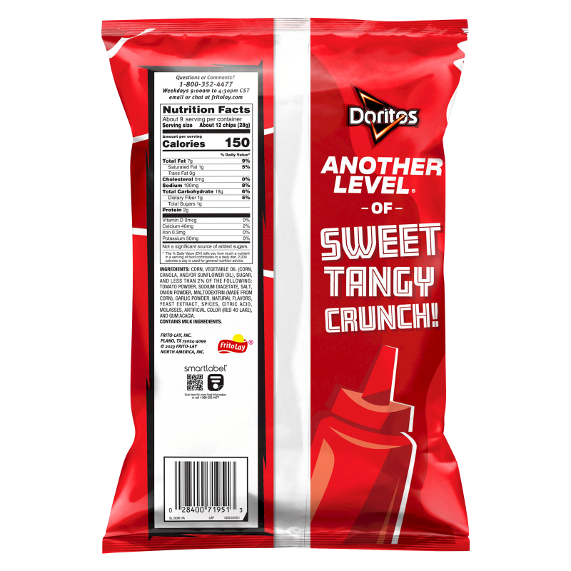 Doritos Tangy Ketchup Tortilla Chips 9.25oz