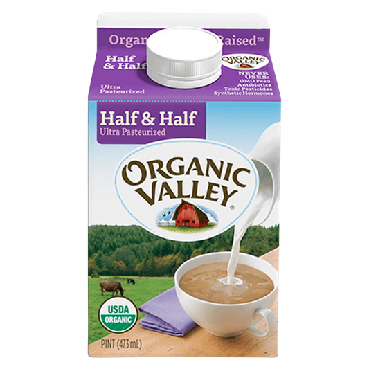 Organic Valley Half & Half 16oz Btl