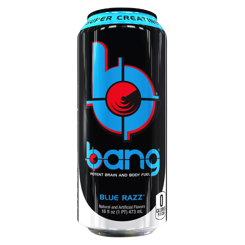 Bang Energy Blue Razz Drink 16oz Can