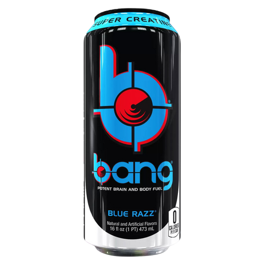 Bang Energy Blue Razz Drink 16oz Can