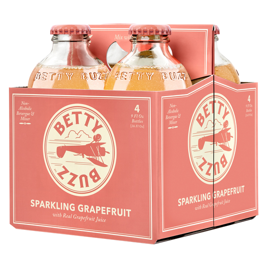 Betty Buzz Sparkling Grapefruit 4PK  (4 PK 9 OZ)