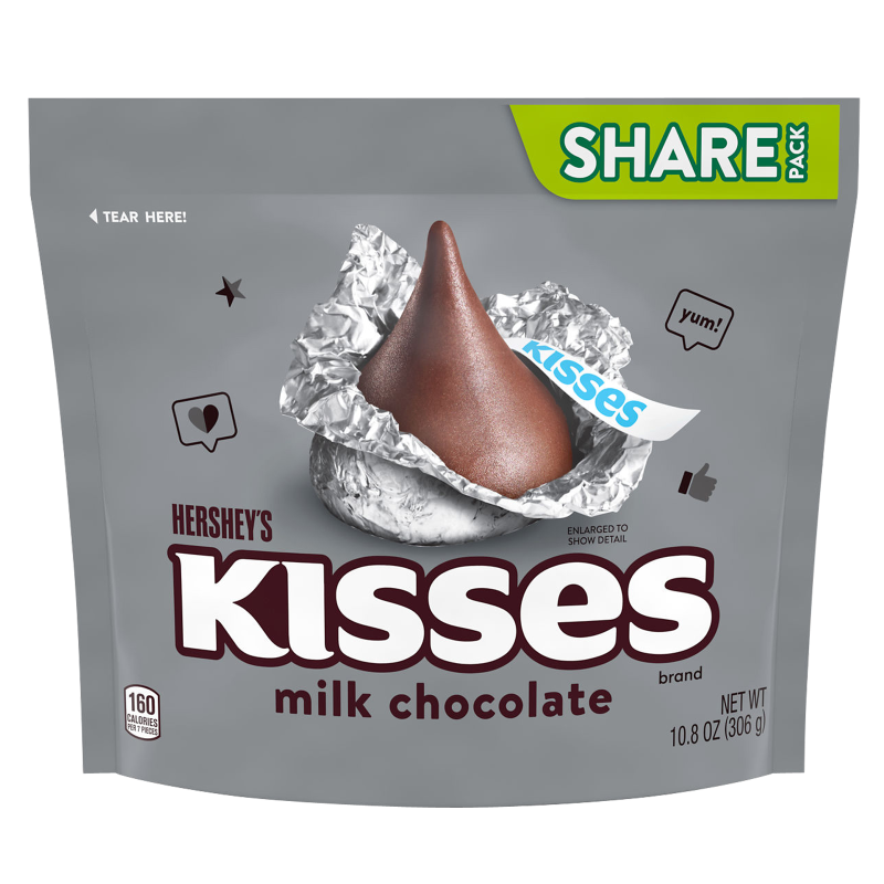 Hershey's Kisses Milk Chocolate Candies 10.8oz