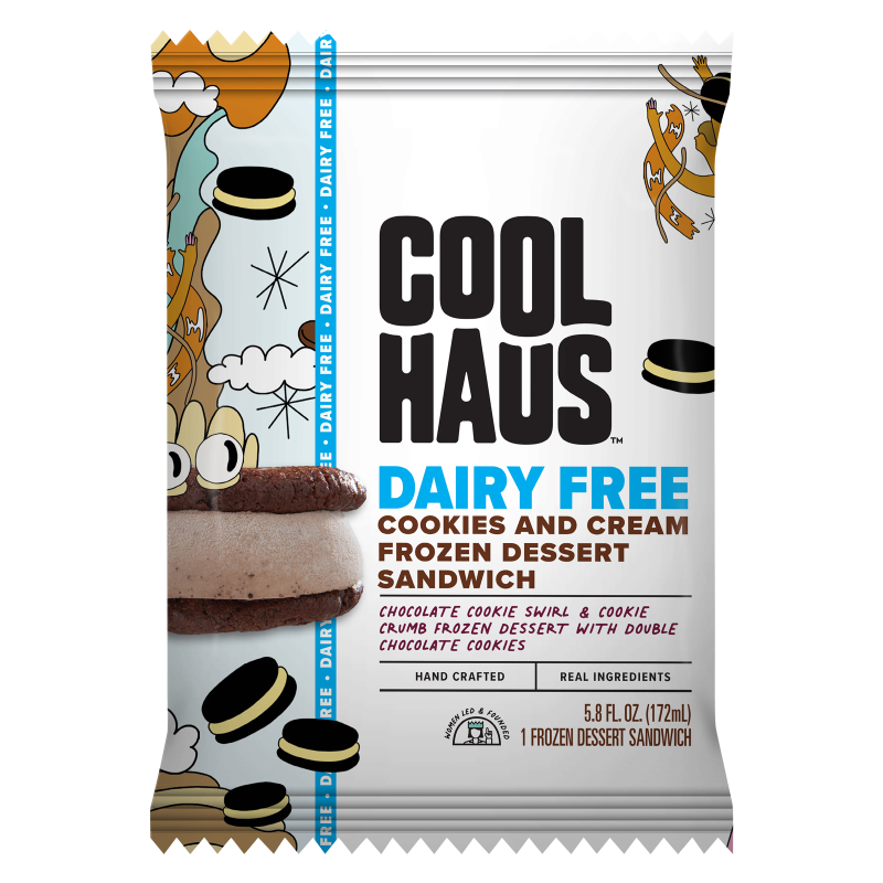 Coolhaus Dairy Free Cookies & Cream Frozen Dessert Sandwich 5.8oz