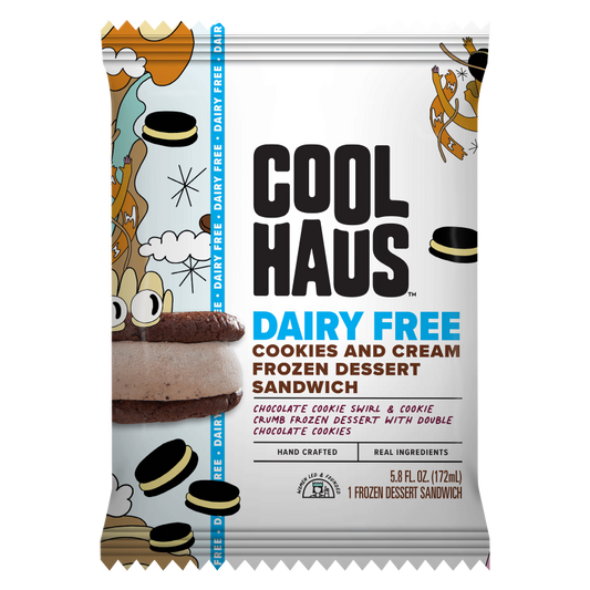 Coolhaus Dairy Free Cookies & Cream Frozen Dessert Sandwich 5.8oz